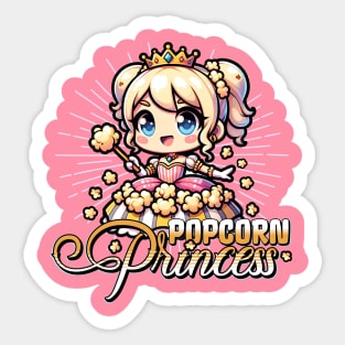 Popcorn Lover and Princess of Popcorns Sticker